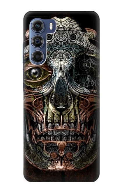 W1685 Steampunk Skull Head Hard Case and Leather Flip Case For Motorola Edge S30