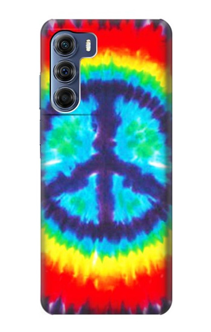 W1870 Tie Dye Peace Hard Case and Leather Flip Case For Motorola Edge S30