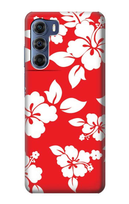 W1949 Hawaiian Hibiscus Pattern Hard Case and Leather Flip Case For Motorola Edge S30