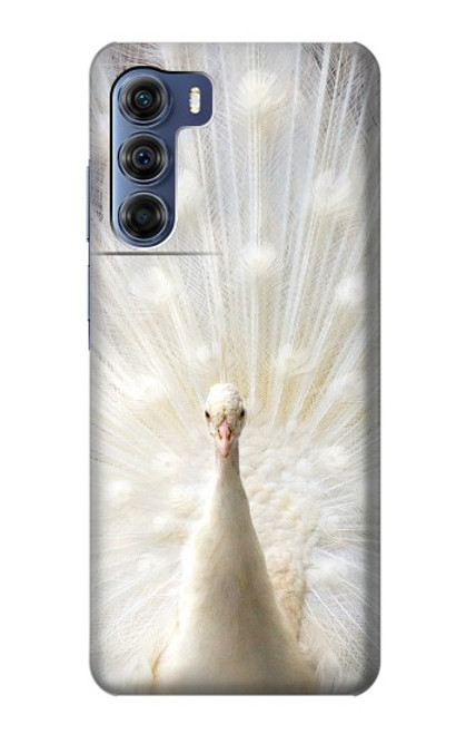 W1980 White Peacock Hard Case and Leather Flip Case For Motorola Edge S30