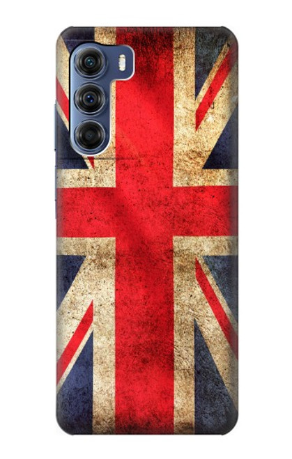 W2303 British UK Vintage Flag Hard Case and Leather Flip Case For Motorola Edge S30