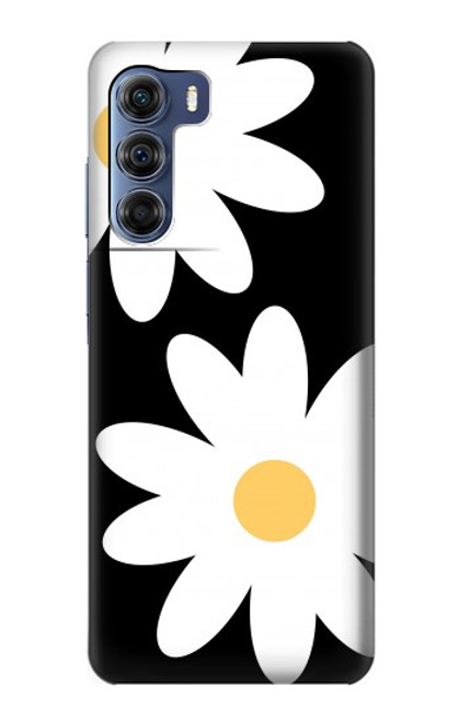 W2315 Daisy White Flowers Hard Case and Leather Flip Case For Motorola Edge S30