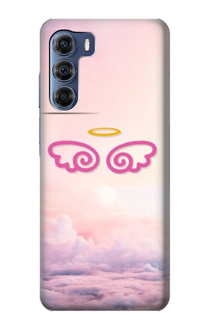 W2514 Cute Angel Wings Hard Case and Leather Flip Case For Motorola Edge S30