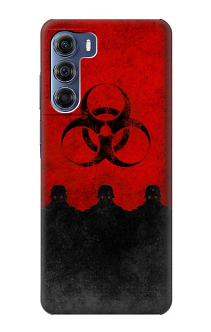 W2917 Biohazards Virus Red Alert Hard Case and Leather Flip Case For Motorola Edge S30