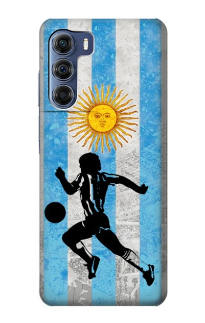 W2977 Argentina Football Soccer Hard Case and Leather Flip Case For Motorola Edge S30