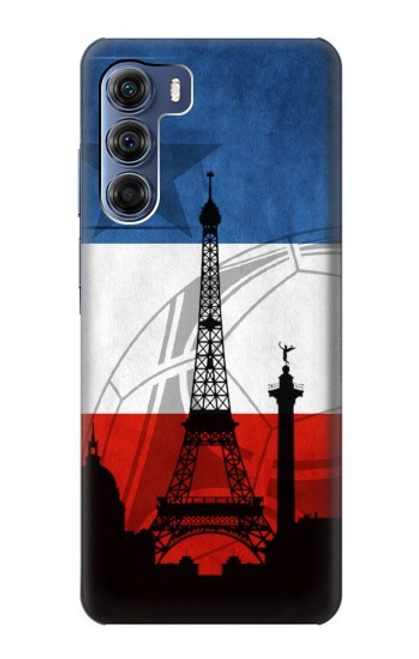 W2980 France Football Soccer Hard Case and Leather Flip Case For Motorola Edge S30