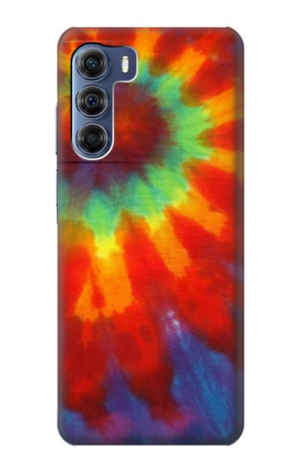 W2985 Colorful Tie Dye Texture Hard Case and Leather Flip Case For Motorola Edge S30