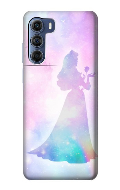 W2992 Princess Pastel Silhouette Hard Case and Leather Flip Case For Motorola Edge S30