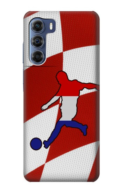 W2993 Croatia Football Soccer Hard Case and Leather Flip Case For Motorola Edge S30