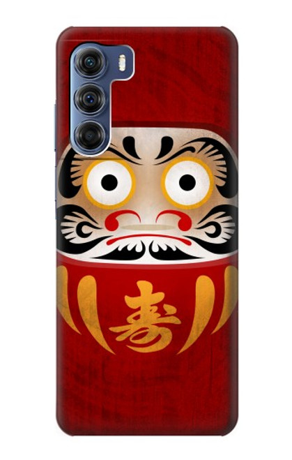 W3023 Japan Good Luck Daruma Doll Hard Case and Leather Flip Case For Motorola Edge S30