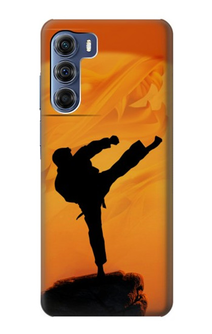 W3024 Kung Fu Karate Fighter Hard Case and Leather Flip Case For Motorola Edge S30