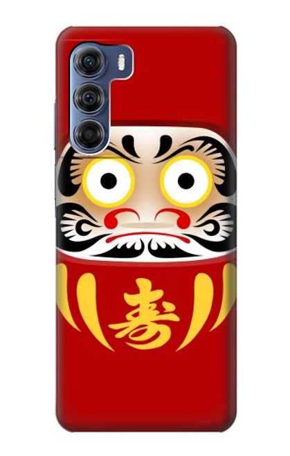 W3045 Japan Good Luck Daruma Doll Hard Case and Leather Flip Case For Motorola Edge S30