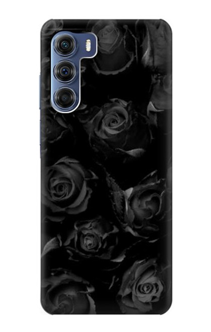 W3153 Black Roses Hard Case and Leather Flip Case For Motorola Edge S30