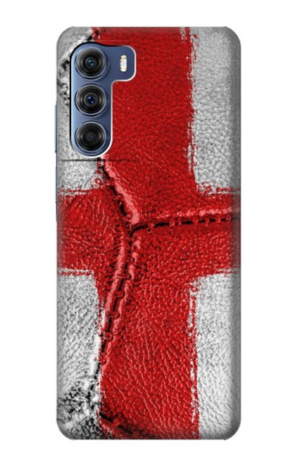 W3316 England Flag Vintage Football Graphic Hard Case and Leather Flip Case For Motorola Edge S30