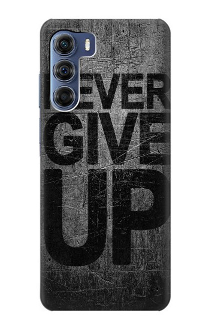 W3367 Never Give Up Hard Case and Leather Flip Case For Motorola Edge S30