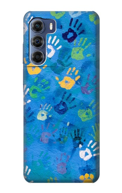 W3403 Hand Print Hard Case and Leather Flip Case For Motorola Edge S30