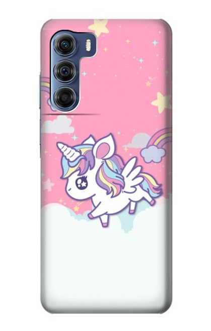 W3518 Unicorn Cartoon Hard Case and Leather Flip Case For Motorola Edge S30