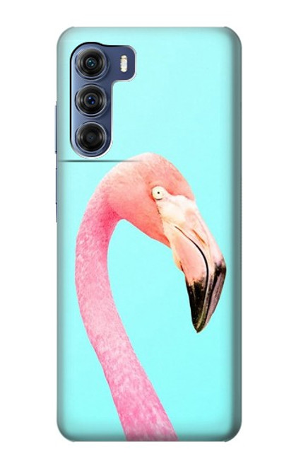 W3708 Pink Flamingo Hard Case and Leather Flip Case For Motorola Edge S30