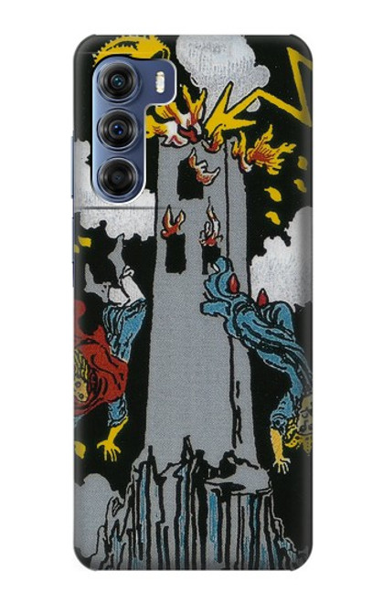 W3745 Tarot Card The Tower Hard Case and Leather Flip Case For Motorola Edge S30