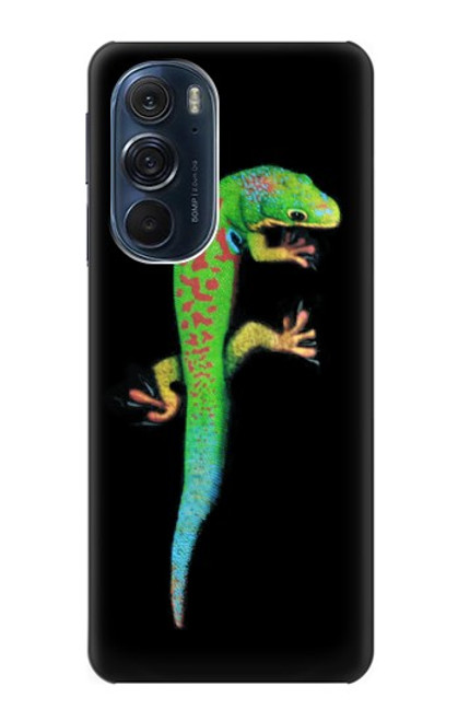 W0125 Green Madagascan Gecko Hard Case and Leather Flip Case For Motorola Edge X30