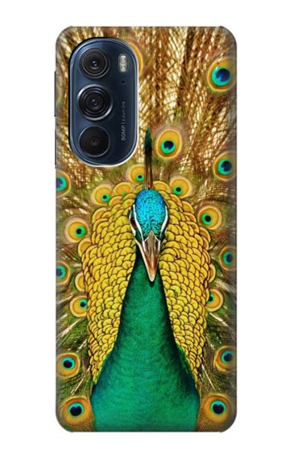 W0513 Peacock Hard Case and Leather Flip Case For Motorola Edge X30