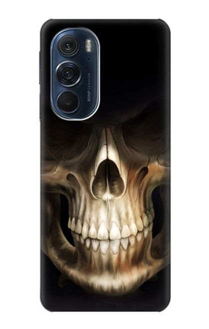 W1107 Skull Face Grim Reaper Hard Case and Leather Flip Case For Motorola Edge X30