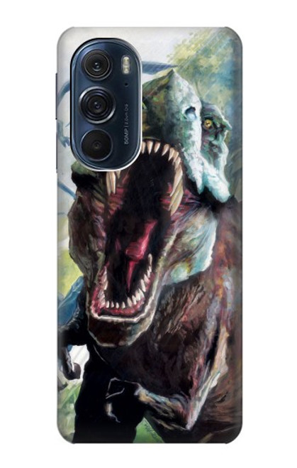 W1453 Trex Tyrannosaurus Rex Dinosaur Hard Case and Leather Flip Case For Motorola Edge X30