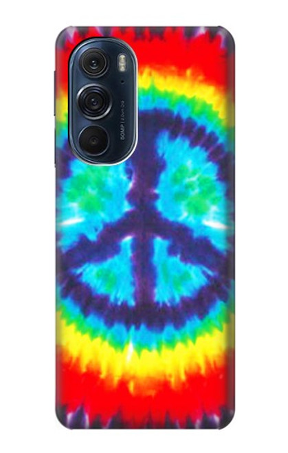 W1870 Tie Dye Peace Hard Case and Leather Flip Case For Motorola Edge X30