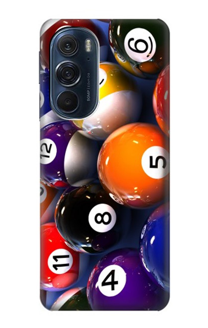 W2238 Billiard Pool Ball Hard Case and Leather Flip Case For Motorola Edge X30