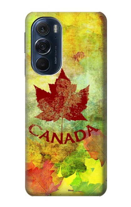 W2523 Canada Autumn Maple Leaf Hard Case and Leather Flip Case For Motorola Edge X30