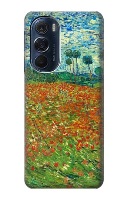 W2681 Field Of Poppies Vincent Van Gogh Hard Case and Leather Flip Case For Motorola Edge X30