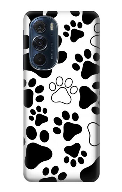 W2904 Dog Paw Prints Hard Case and Leather Flip Case For Motorola Edge X30