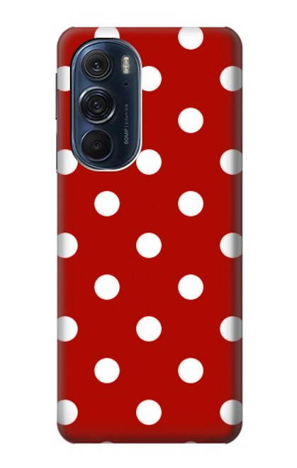 W2951 Red Polka Dots Hard Case and Leather Flip Case For Motorola Edge X30