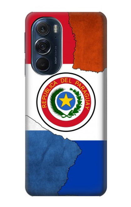 W3017 Paraguay Flag Hard Case and Leather Flip Case For Motorola Edge X30