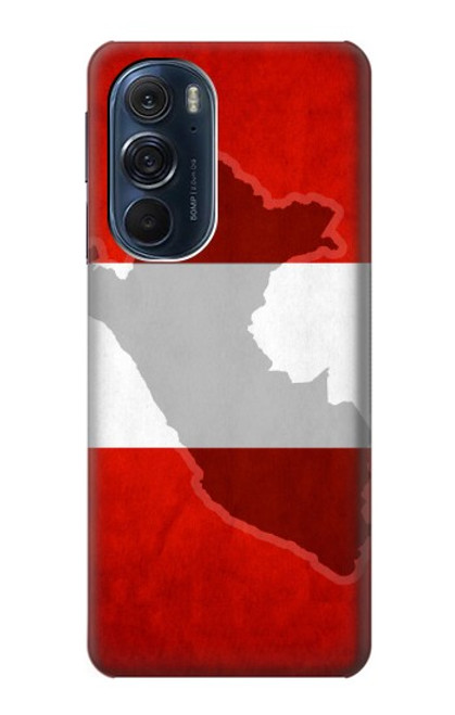 W3018 Peru Flag Hard Case and Leather Flip Case For Motorola Edge X30