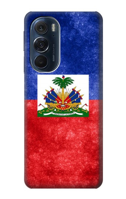 W3022 Haiti Flag Hard Case and Leather Flip Case For Motorola Edge X30