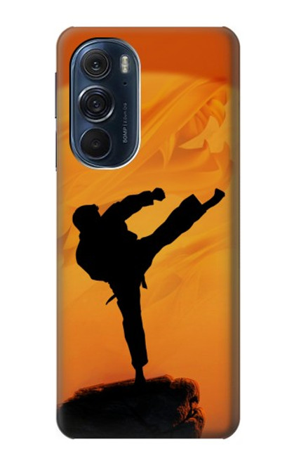 W3024 Kung Fu Karate Fighter Hard Case and Leather Flip Case For Motorola Edge X30