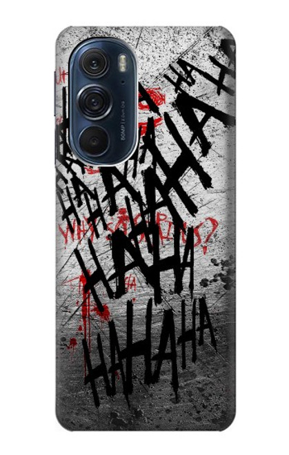 W3073 Joker Hahaha Blood Splash Hard Case and Leather Flip Case For Motorola Edge X30