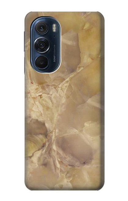 W3240 Yellow Marble Stone Hard Case and Leather Flip Case For Motorola Edge X30