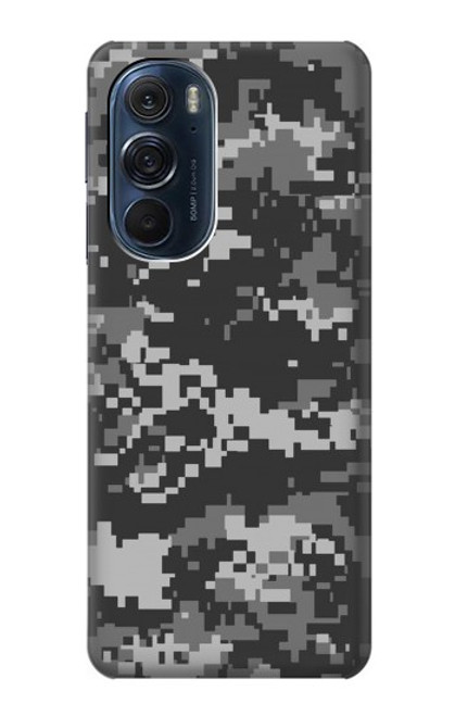 W3293 Urban Black Camo Camouflage Hard Case and Leather Flip Case For Motorola Edge X30