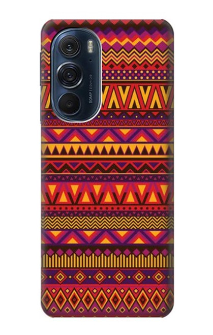 W3404 Aztecs Pattern Hard Case and Leather Flip Case For Motorola Edge X30