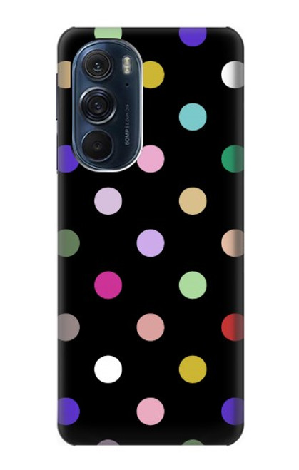 W3532 Colorful Polka Dot Hard Case and Leather Flip Case For Motorola Edge X30