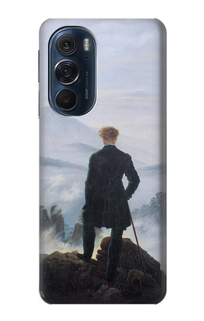 W3789 Wanderer above the Sea of Fog Hard Case and Leather Flip Case For Motorola Edge X30