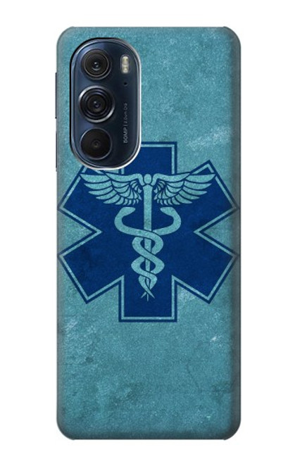 W3824 Caduceus Medical Symbol Hard Case and Leather Flip Case For Motorola Edge X30