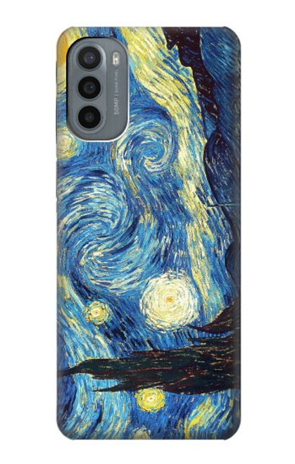 W0213 Van Gogh Starry Nights Hard Case and Leather Flip Case For Motorola Moto G31