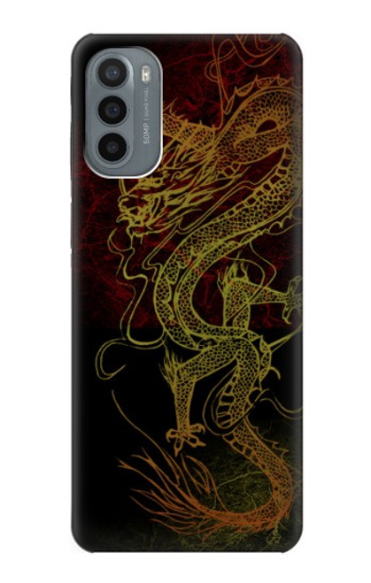 W0354 Chinese Dragon Hard Case and Leather Flip Case For Motorola Moto G31