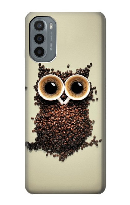 W0360 Coffee Owl Hard Case and Leather Flip Case For Motorola Moto G31