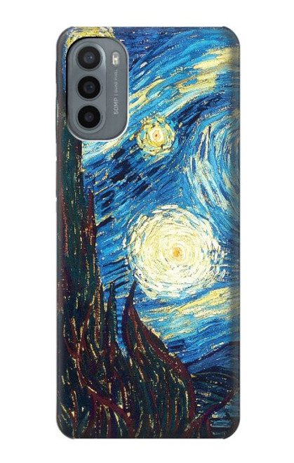 W0582 Van Gogh Starry Nights Hard Case and Leather Flip Case For Motorola Moto G31