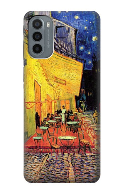 W0929 Van Gogh Cafe Terrace Hard Case and Leather Flip Case For Motorola Moto G31