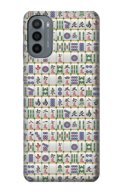 W1051 Mahjong Hard Case and Leather Flip Case For Motorola Moto G31